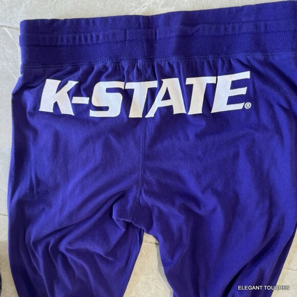 Kansas State Wildcats Womens Gameday Couture Black Shirt Dress S Beaded Tailgate - Picture 13 of 16